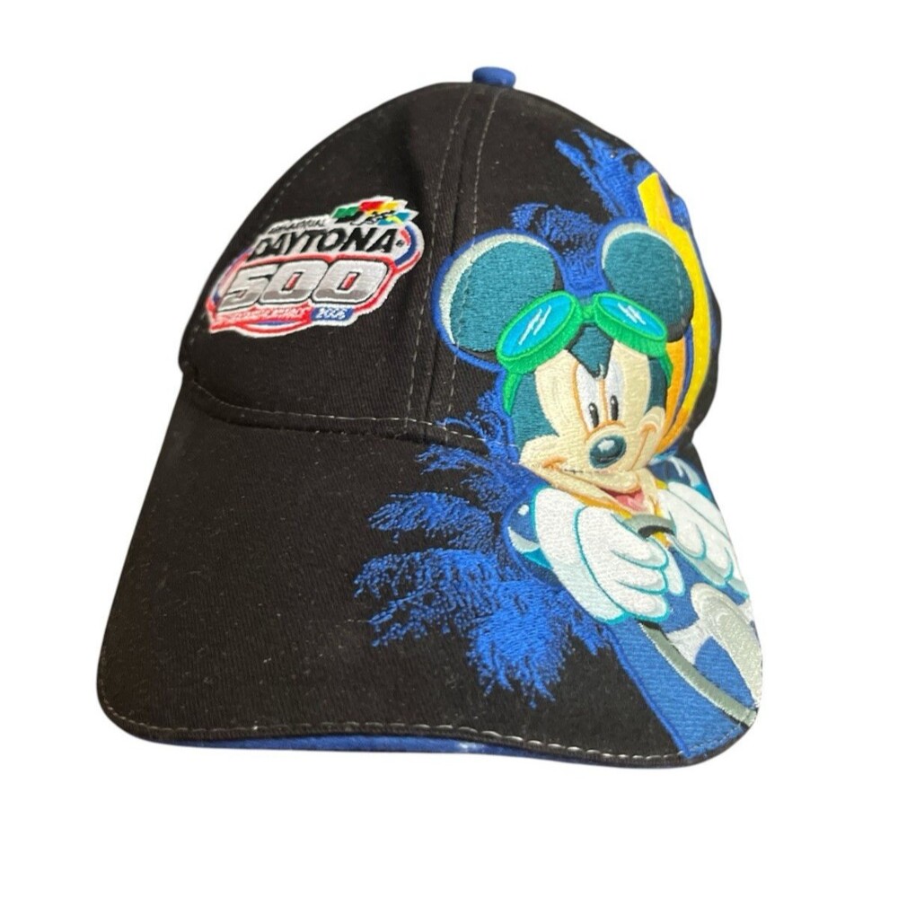 Daytona 500 Disney Mickey Mouse Baseball Hat NASCAR ISC 2005 Motor Sports Youth
